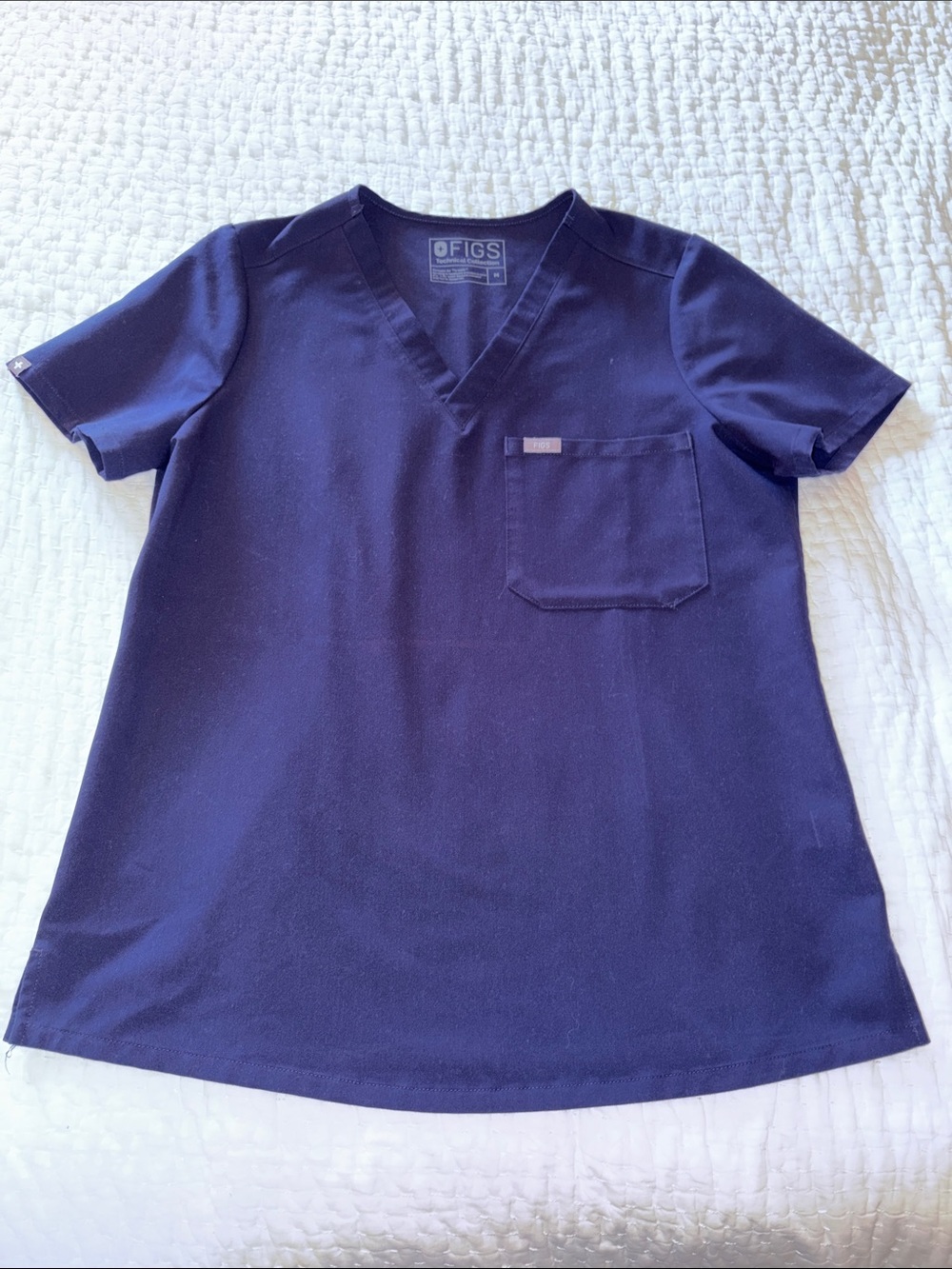 Figs Women’s Navy V-Neck EUC PO#1404 Medical Top M